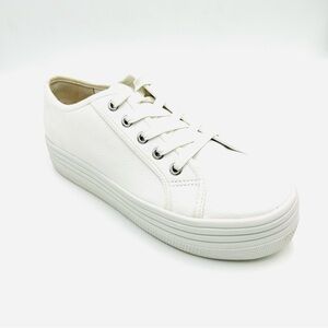 Steve Madden shoes Bobbi 30 Platform sneakers leather white women size 11